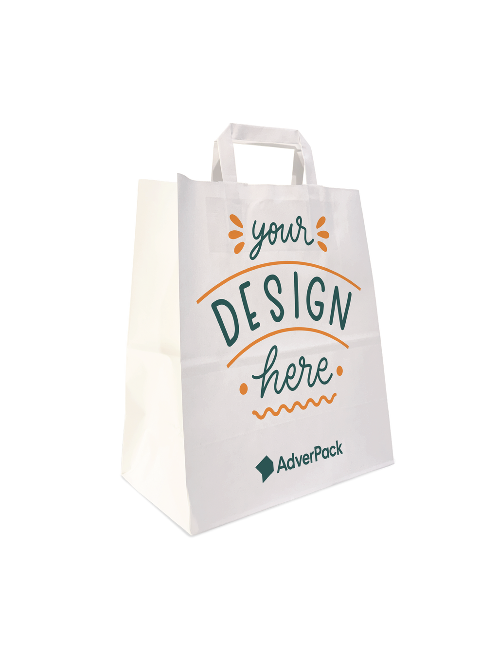Custom Printed Paper Bags with Handles – 250 Units