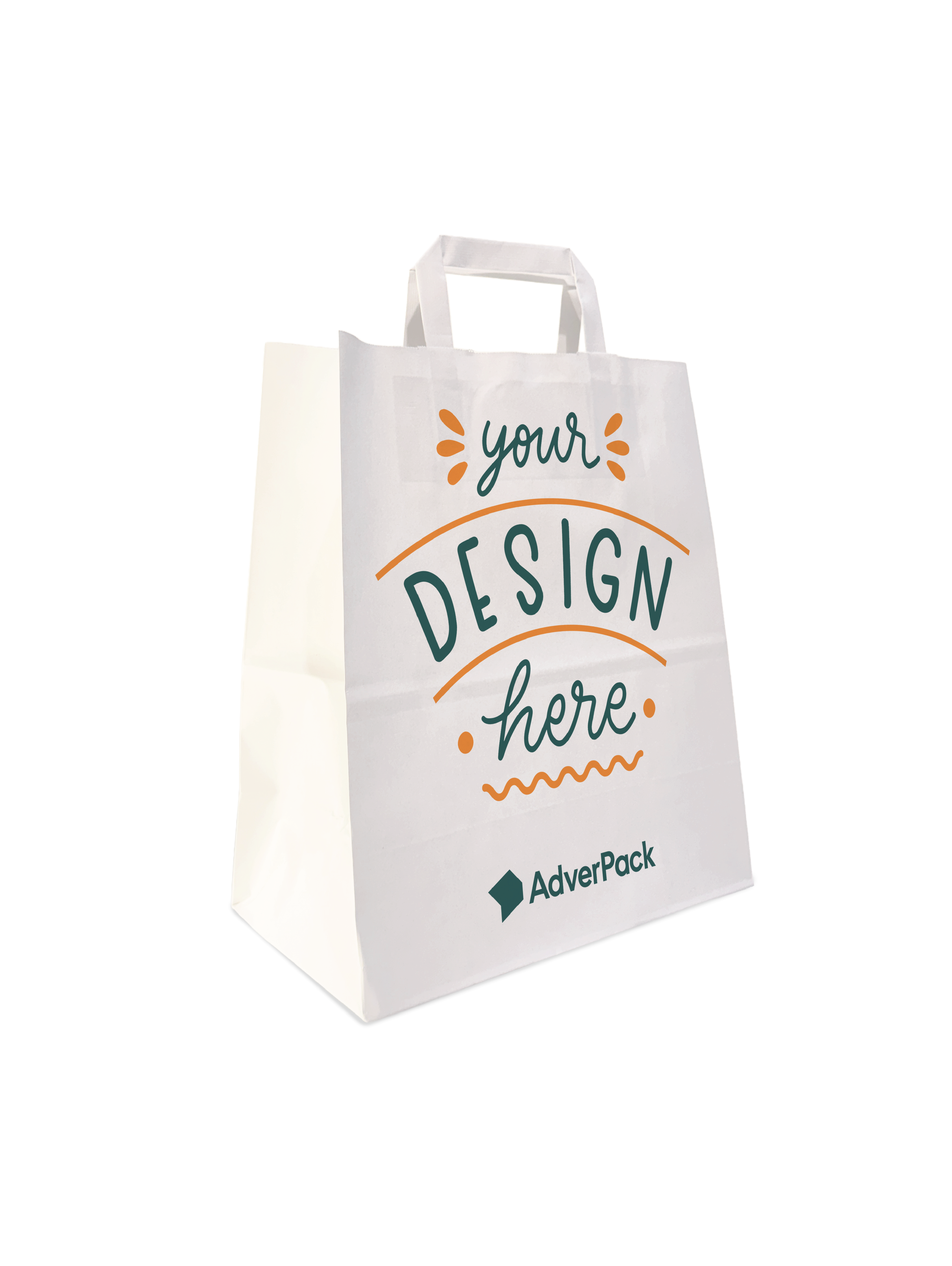 Custom Printed Paper Bags with Handles – 250 Units